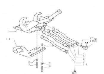 New Holland T6010 Wąź giętki 12.7mm id x 995mm l, sae 100r2 82031016