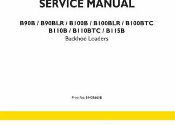 New Holland B90B B100B B110B B115B instrukcja naprawy PL