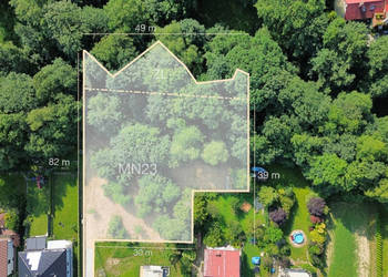 Działka budowlana pod dom przy lesie / 21 arów / Wadowice