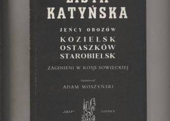 Lista katyńska  Jeńcy obozów Kozielsk Ostaszków  Starobielsk