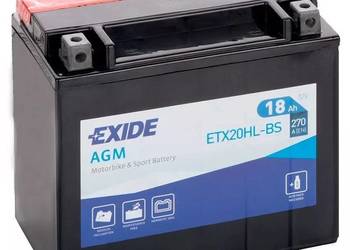 Akumulator motocyklowy EXIDE ETX20HL-BS 12V 18Ah 270A EN P+