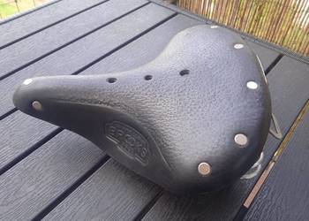Siodełko rowerowe Brooks B66S damskie czarne stan b dobry retro vintage