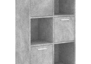 Szafka, betonowa szarość 60x29,5x90 cm, materiał drewnopochodny（801138）
