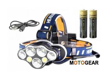 N12 Latarka czołowa 7 LED Dioda 7 x LED CREE T6 7000 lm
