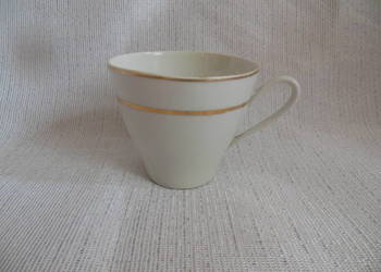 Filiżanka biała złocenia Ćmielów PRL Filiżanka biała złocenia Ćmielów PRL