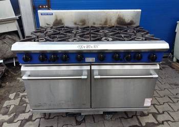 KUCHNIA GAZOWA 8 PALNIKÓW BLUE SEAL 120X80X85