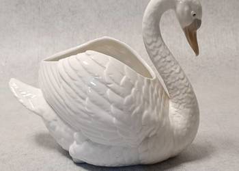 LLADRO NAO #222 Porcelanowa kolekcjonerska figura Łabędź Swan Hiszpania