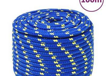 vidaXL Linka żeglarska, niebieska, 14 mm, 100 m, polipropylen(sku152464)