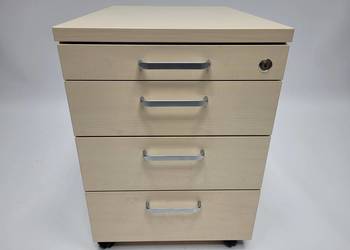 Konteenr mobilny podbiurkowy Maro brzoza polarna - duża ilość