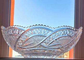 Piękna, duża, gondola, kryształowa PRL.