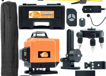 Poziomica Laserowa Rosfix Orange Tiger ROT12L – 12 Linii, Tyczka 350cm