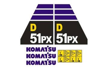 Naklejki oklejenie naklejka - KOMATSU D51PX Zamiennik