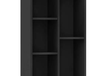 Regał na książki/szafka czarny 50x25x80 cm WM-800163