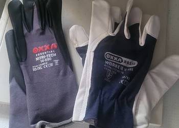 Rekawice skorzane oxxa oraz rekawice nitrylowe również oxxa