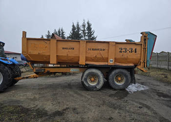 Przyczepa wywrotka ROLLAND TURBOVRAC 23-34 (ładowność 12 520 kg) zarejestr…