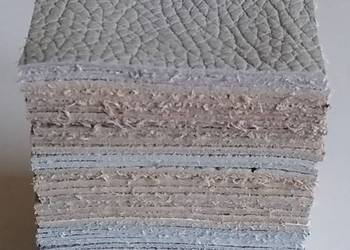 Skóra Kwadrat 6 x 6 cm (50 sztuk) Licowa Włoska Beż i inne kolory (27)