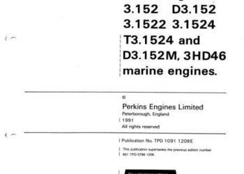 Perkins 3.152 d3.152 3.1522 3.1524 T3.1524 D3.152M 3HD46 instrukcja napraw