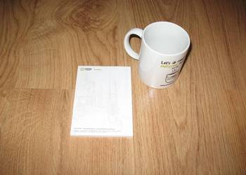 Kubek z uchem + notes MEDIA TARGET