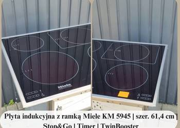 Płyta indukcyjna z ramką Miele KM 5945 | szer. 61,4 cm | Stop&Go | Timer
