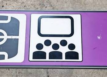 Tablica informacyjna z Euro 2012