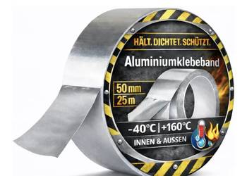 Aluminiowa taśma klejąca samoprzylepna, odporna na wysokie i niskie tempera