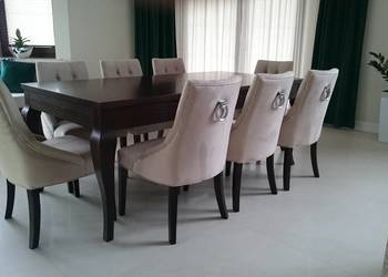 Pikowane krzesło chesterfield z kołatką pinezkami producent