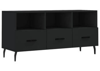 Szafka pod TV czarna 102x36x50 cm materiał drewnopochodny WM-829053
