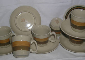 filiżanki vintage Pruszków w paski_D35