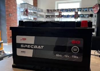 Akumulator 80ah 750a agm Specbat start&stop