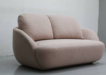 TDG NOWA SOFA 3 osobowa KANAPA tkanina boucle obły kształt