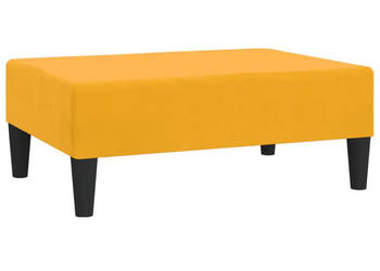 Podnóżek żółty 78x56x32 cm tapicerowany aksamitem WM-337694