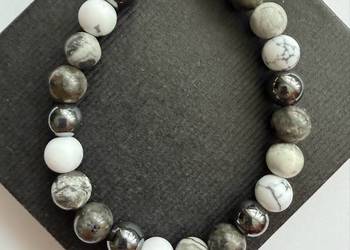 Bransoletka męska z kamieni naturalnych