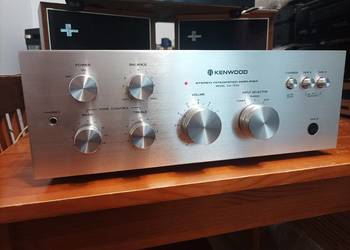 Wzmacniacz Kenwood KA-1500 srebrny szczotkowane aluminium Front
