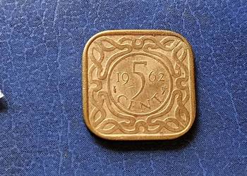 Stare monety 5 cent 1962 Surinam