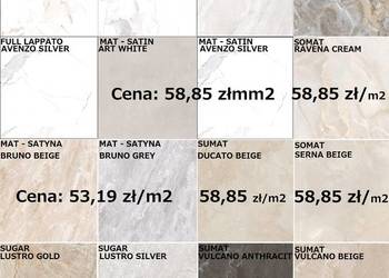 gresy 60/60 cm satynowy - matowy lappato sugar gat.1