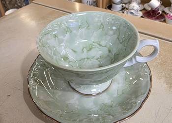 Zestaw 3 Filiżanki +3 spodki kolor zielony 200 ml IDEALNE NA PREZENT