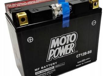 Akumulator motocyklowy 12V 10Ah MotoPower CT12B-BS YT12B-BS