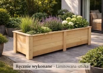Donica drewniana ogrodowa tarasowa Warzywnik Inspekt DUŻA | RZEMIOSŁO