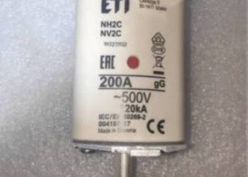 Wkładka topikowe szybka NH2/WT-2C gG 200A/500V