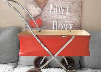 Kwietnik / stary wózek dla lalek PRL retro loft vintage