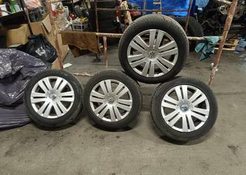 Alufelgi VW 16” + opony 205/55 R16 – oryginał Volkswagen – komplet