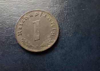 Stare monety 1 fenig 1942 F Niemcy