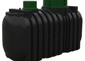 ZBIORNIK NA WODĘ DESZCZOWĄ 2000L dropWATER 2.0 WĄŚKI DWUKOMOROWY