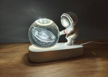 Ozdoba lampka dla dziecka Astronauta nowa Układ Słoneczny LED