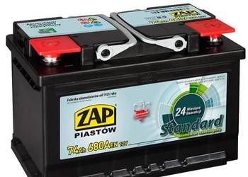 Akumulator ZAP Standard 74Ah 680A PRAWY PLUS