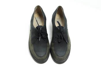 Skórzane Półbuty Buty Mephisto Skóra Naturalna Khaki Czarny Rozmiar 39,5
