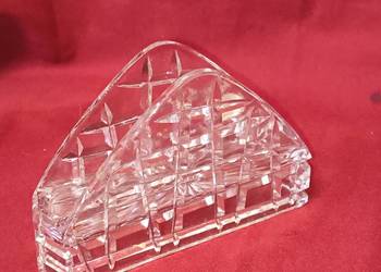 Serwetnik kryształowy – Echt Bleikristall – vintage