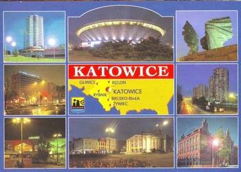 Kart. Poczt. Katowice - widoki  **