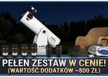 Teleskop Sky-Watcher Dobson 8" (Synta 8) + MEGA ZESTAW okularów