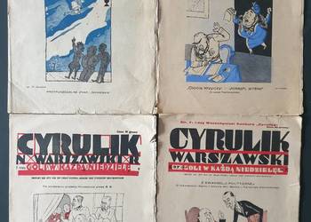 Cyrulik Warszawski - 4 numery, tygodnik satyryczny lata 20te